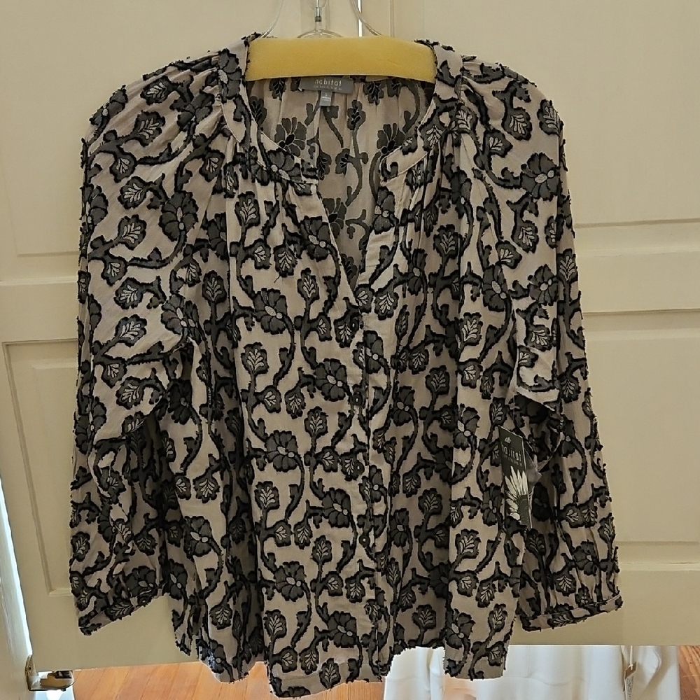 Habitat Black Floral Blouse